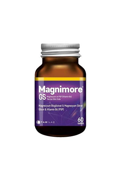 Magnimore Gs Magnesium 60 Herbal Capsules Bisglycinate Citrate
