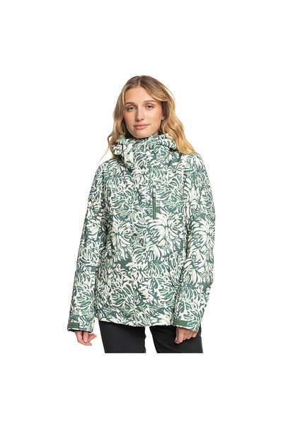 Roxy Women's Snowboard Jacket Jetty Green Women's Snowboard Jacket Erjtj03433
