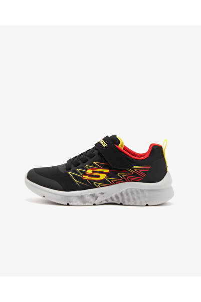 SKECHERS MİCROSPEC - TEXLOR Büyük Erkek Çocuk Siyah/Kirmizi Spor Ayakkabı 403...
