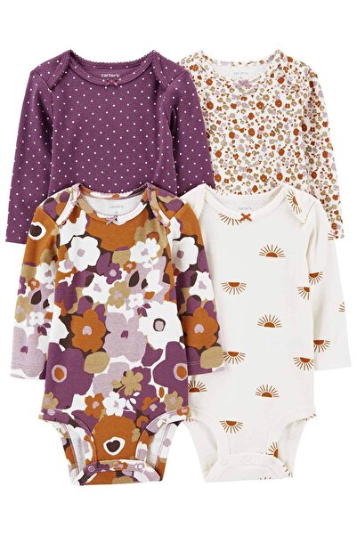 Carter's Kız Bebek Uzun Kollu 4'lü Body Set