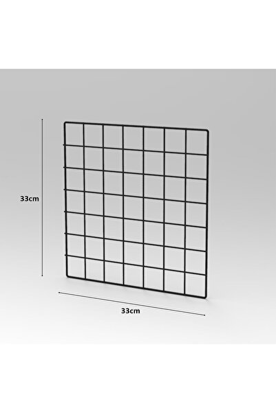 decorelax Connectör Hasır Teli 33x33cm Siyah Tel Küp Çok Amaçlı Organizer Raf...