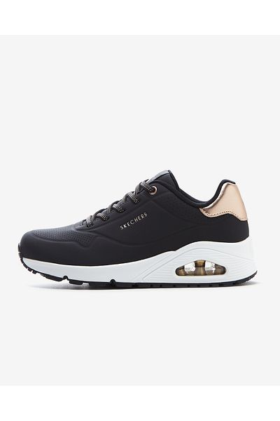 SKECHERS Uno Shimmer Away - Γυναικεία Μαύρα Αθλητικά Παπούτσια 155196 BLK