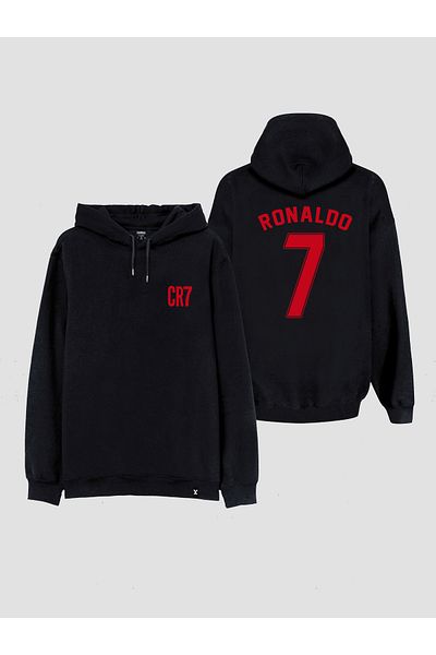 Darkia Ronaldo Printed Unisex Hooded Sweatshirt - Front and Back Design Custom
