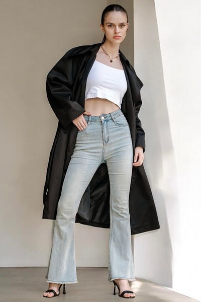 NUDEQUEEN Thick Winter Oversize Trencoat Kgttr4500