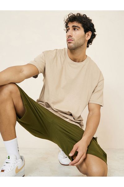 Styli Basic Crew Neck Oversized T-Shirt
