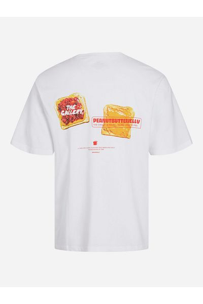 Jack & Jones Peanut Butter Jelly Graphic Print Crew Neck T-Shirt