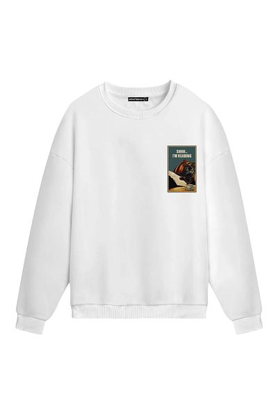 Mounte Bianca Unisex Shhh... I Am Reading - Κανονικό φούτερ