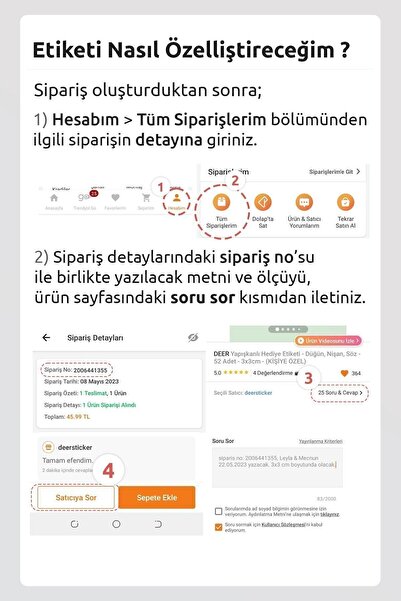 deer art Madlen Çikolata Etiketi-kişiye Özel Hoş Geldin Bebek-doğum Günü Etiketi (STİCKER) - 3x3cm 60 Adet