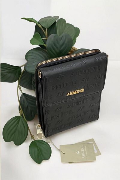 Armine 266 Printed Black Women's Daily Bag