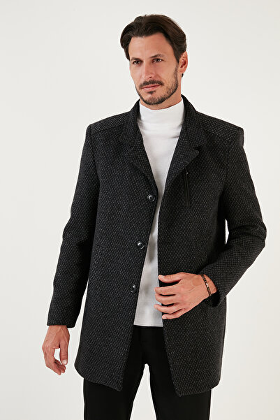 Buratti Palton Topit Slim Fit Caju, cu nasturi PALTON Bărbați 5840099N
