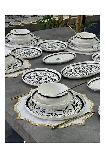 Doğudeko Lüx Porselen Hera 27 Parça Yemek Takımı