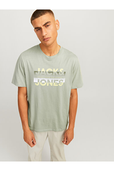 Jack & Jones تي شيرت برقبة دائرية وشعار الماركة