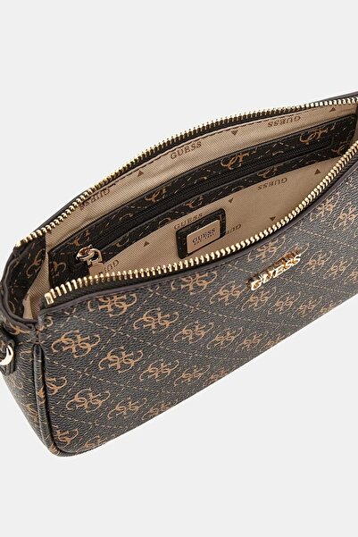 Guess Noelle Dbl Pouch Cro Women Brown Mini Bag Hwql7879710-Bro