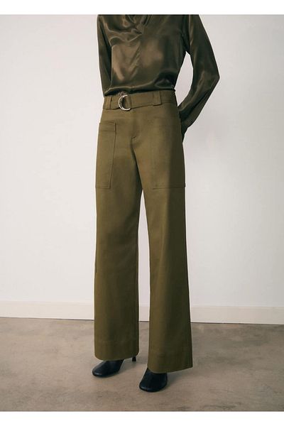 MANGO Woman Cargo Pants with Belt