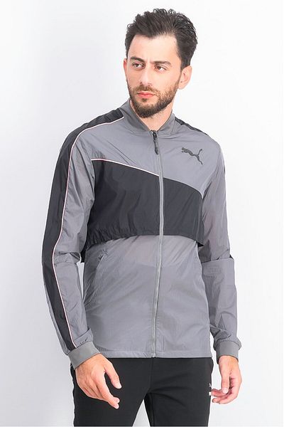 Puma Men Long Sleeve Run Ultra Jacket, Grey