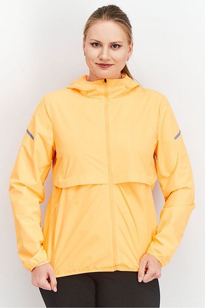 Tchibo Women Sportswear Fit Long Sleeve Running Jacket, Neon Orange