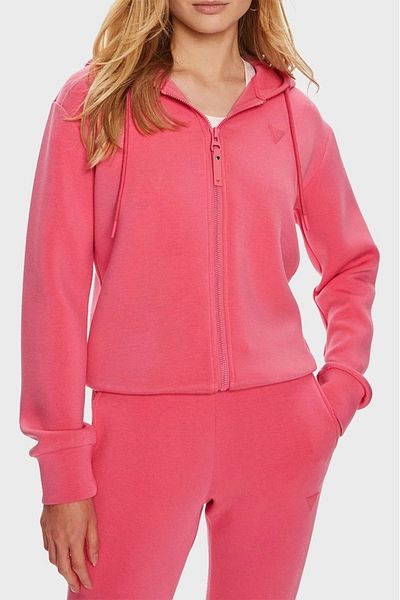 Guess Women's Pink Aliie Hooded Sweatshirt