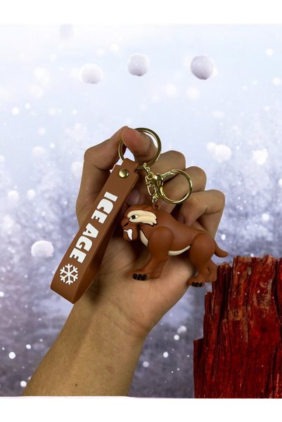 BRİLLANO 3D Luxury Large Size Ice Age Diego Character Silicone Keychain and Bag Accessory