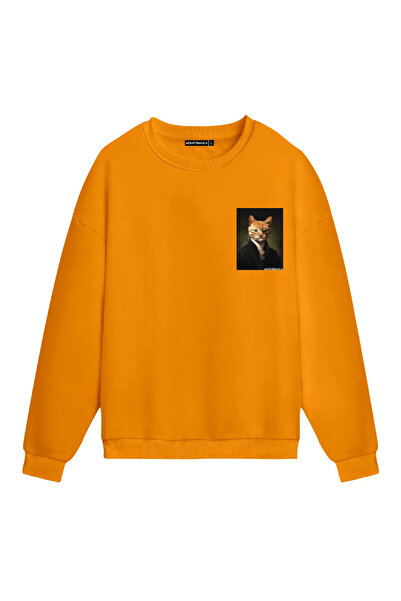 Mounte Bianca Unisex Signor Gatto - Obična majica sa kapuljačom