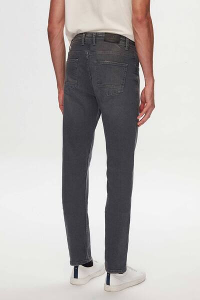 D'S Damat Ds Damat Slim Fit Gri Denim Pantolon