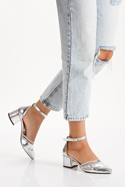 UYEGE Montana Series Stone Detailed Women's Heeled Pointed Toe Evening Dress ...