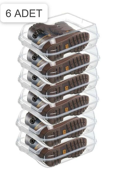 Bayev 6 Pieces Maxi Boots Storage Box - Winter Shoe Rack Organizer