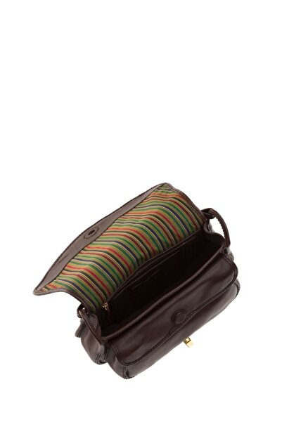 GÖN Hand Made Kahve Kadın Çapraz Askılı Çanta Mata