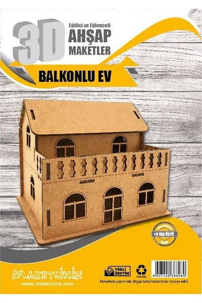 MAKETÇİNİZ 3-Piece Model Set-3 Balcony Home-Sparker-Pouch Table Memorial