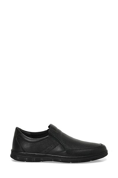 Polaris 5 Points 107015 .M4Pr - Genuine Leather Black Men's Thermo Non-Slip Casual Shoes