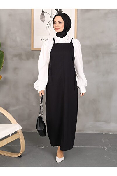 VAV Gilet din Gabardina Neagra - Vav