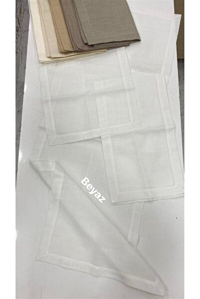 DUYGU KUMAŞ Köşe Çevrili Linen Kumaş Salon Set