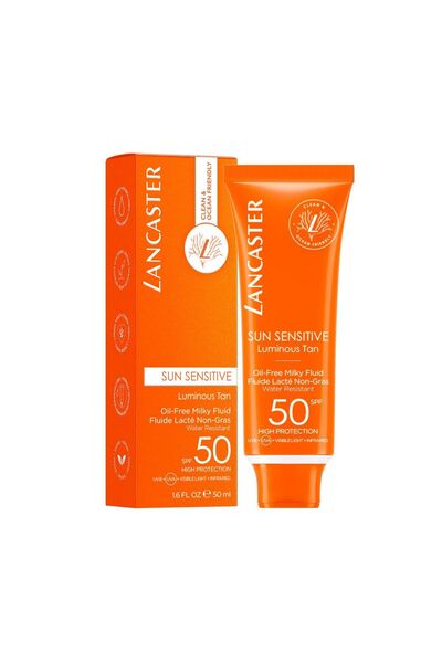 Lancaster Sun Sensitive Oil Free Milky Fluid - Spf 50 50ml Hassas Ciltler Için Yüz Güneş Koruması