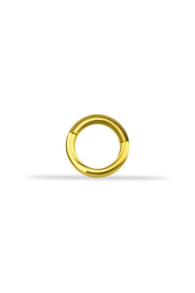 Dianora Piercing 14 Ayar Altın Yuvarlak Charm Kilidi Carabiner