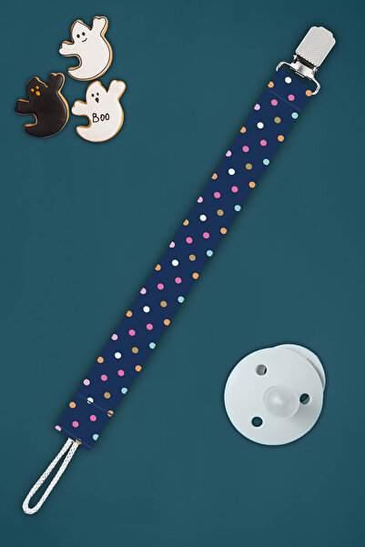 Apptakı Puantiye Desenli Bebek Emzik Askısı Emzik Zinciri Emzik Tutacağı Emzi...