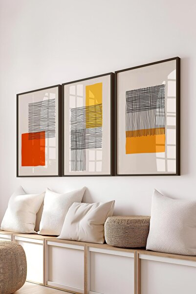 Postifull Set de pictură cu cadru, 3 bucăți cadru negru și set de postere cu ...