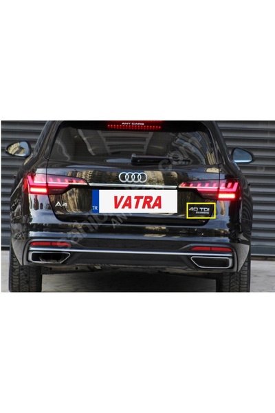 EDEXPORT Audi A4 40 TDI Avant Yeni Kasa Uyumlu 40 TDI ve Quattro Krom Bagaj Y...