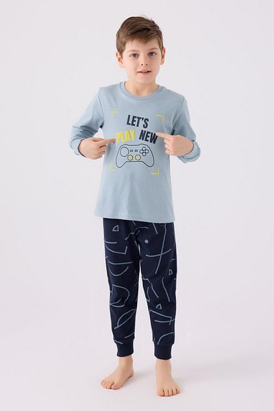 Rolypoly Roly Poly 3379 Lets Play New Men's Soft Green Long Sleeve Pajamas Suit