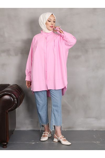 VAV Pink Sleeve Piping Tunic - Vav