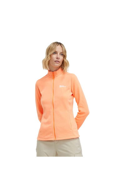 Jack Wolfskin Taunus Fz Mustard Women's Fleece Jacket - Full Zipper