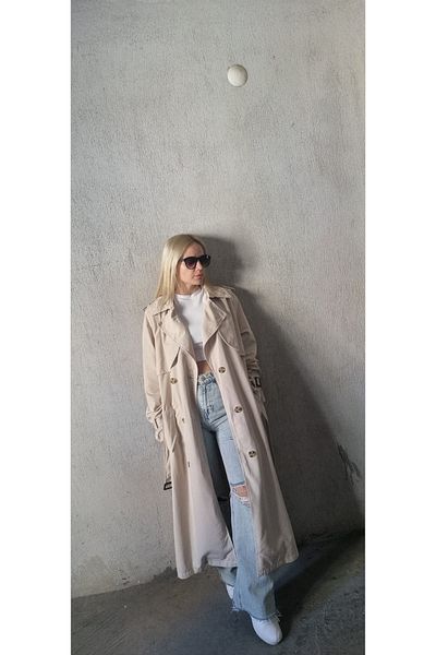 Garamak Flowing Long Trench Coat