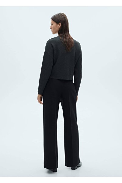 MANGO Woman Kemerli Düz Kesim Pantolon