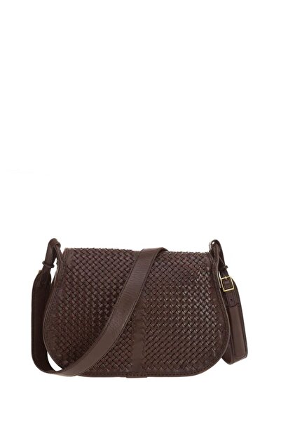 GÖN Hand Made Kahve Kadın Çapraz Askılı Çanta Mata