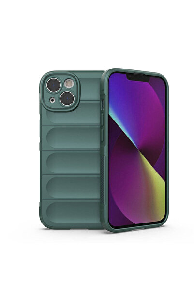 Techaks حافظة iPhone 14 من السيليكون العرقي Zore مع تصميم سطح خلفي مجوف من ما...