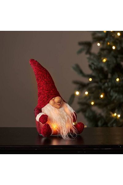 Eglo 411471   "Joylight" Led Plastic Textile Fabric Red-White 34cm High Dwarf