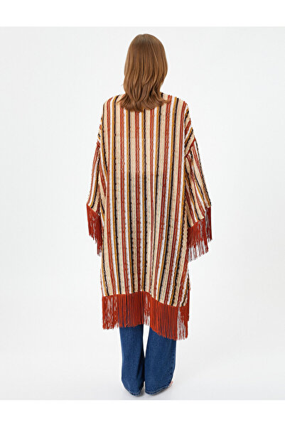 Koton Oversize kimono se střapcem, etnický vzhled