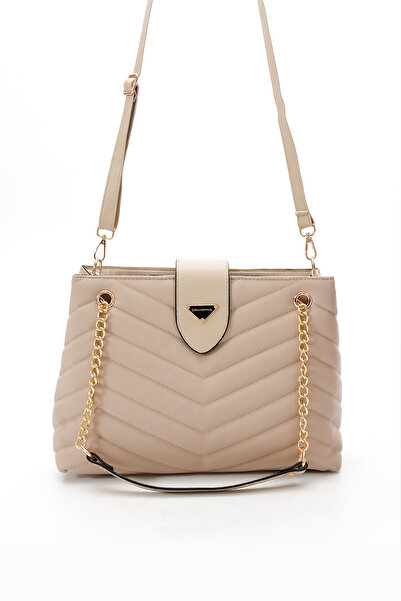 Sanmorris Sn 1410 - Geantă de umăr pentru femei de mărime mare, matlasată, rezistentă la apă, cu lanț BUZY KUM