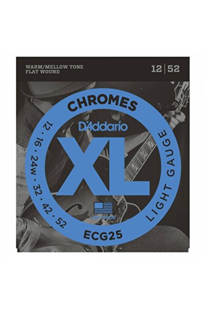 Generic Brand DADDARIO ECG25 سلك جيتار كهربائي كروم خفيف (12-52)