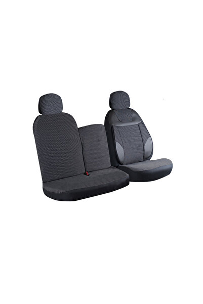 crt طقم غطاء مقعد أمامي كيا بونغو 2+1 أسود