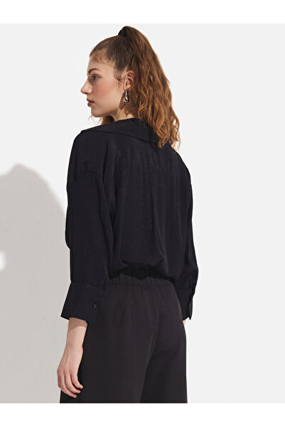 June By Styli Regular Fit Woven Shirt with Spread Collar