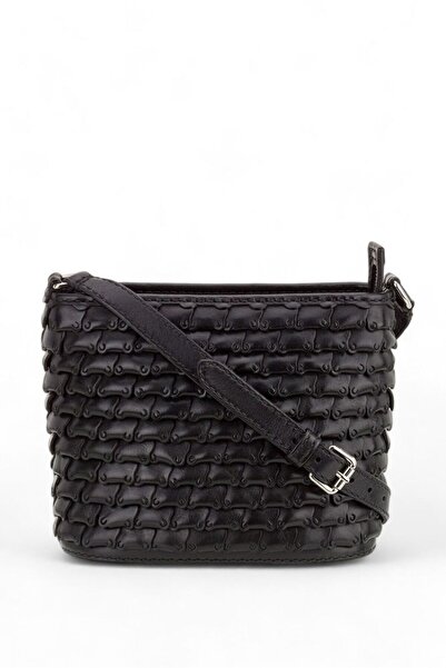 GÖN Hand Made Siyah Kadın Çapraz Askılı Çanta Tum